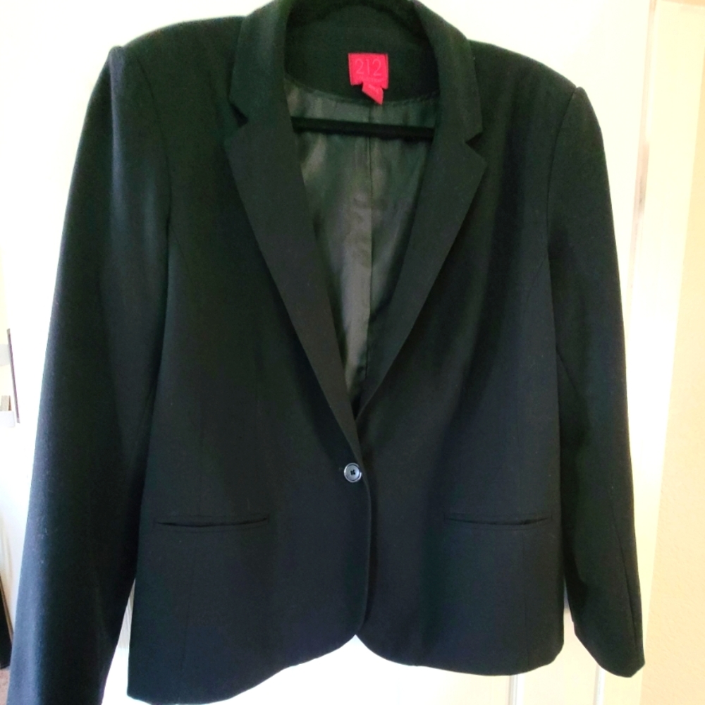 212 Collection Black Blazer, Size 18